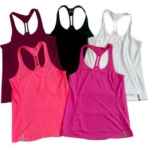Under Armour Women's Racerback Tank Tops! Lot of 5, Small, GUC!